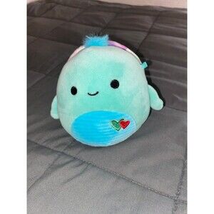 Squishmallows Cascade the Turtle 5" Valentines Edition plush soft teal heart
